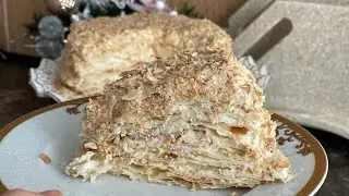 Наполеон с пломбирным кремом. Қазақша  рецепт. Балмұздақ крем