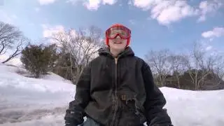 john ferry snow sled riding