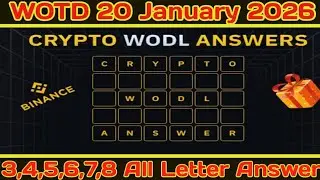 Binance Word Of The Day Answers Today 20 January 2026 | All Letters Binance Word Of The Day |