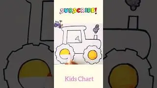 Simple tractor drawing #drawing #viral #shortvideo #ytshorts #tractor #trending