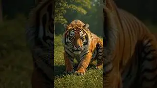 Tiger gets emotional 🥹 # shorts #ai #tiger #cow #humanity
