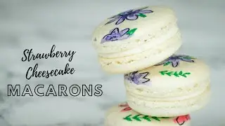 Strawberry Cheesecake Macarons
