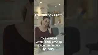 Psychology Facts - The Human Attention Span Is Shorter Than A Goldfish #shorts