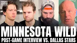Matt Boldy, Filip Gustavsson, Zach Bogosian & John Hynes Respond to Minnesota Being Shutout by Stars