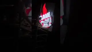 How to istall 3D signboard||how to fix 3D signage on rooftop||3D signboard Build-up||AA signage