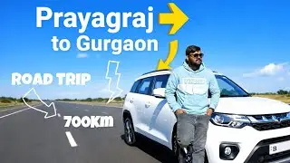 Prayagraj to Gurgaon Road Trip in Brezza | कितना देती है असली माइलेज? #tata #tatasierra2025 #nexon  
