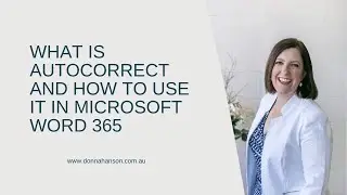 How to Fix Typos Instantly : How to Use Autocorrect in Microsoft Word 365