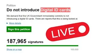 Digital ID Petition: LIVE - 1,000,000?