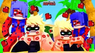 FAMILIA da LADYBUG Miraculous e CATNOIR foi para PRAIA no Minecraft