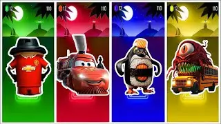 Brainrot Football 🆚 McQueen Train 🆚 Sigma Boy 🆚 School bus monster. Tiles Hop Edm Rush