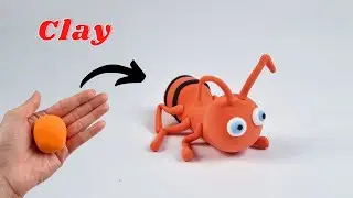 How to make clay ANT  easy ❤️ How to make ANT with clay 😊 polymer clay