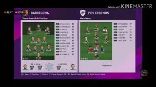 eFootball PES 2020 New Barcelona and Legends Player Stats and Game Cutscenes