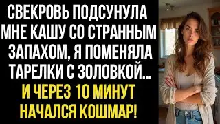 «Свекровь подсунула мне кашу со странным запахом, я поменяла тарелки с золовкой… и через 10 минут…»