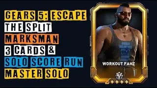 Gears 5 Master Escape Solo | The Split - Solo Score Run | Marksman / Workout Fahz