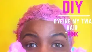 BLONDE To PINK/DIY Dyeing my 