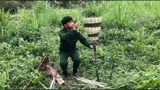 Everyday life.Make bird traps