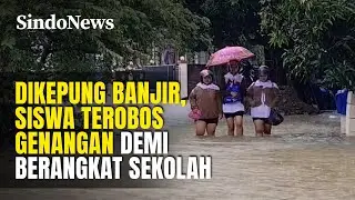 Banjir 60 Cm Kepung Desa di Pati, Siswa Nekat Berangkat Sekolah | Sindo Trending | 15/01