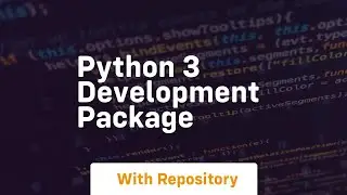python 3 development package