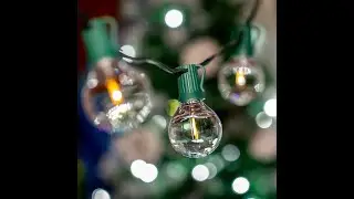 G50 G40 LED lights warm white green brown white black string video novelty lights patio gazebo event