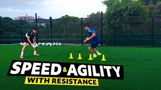 SPEED & AGILITY with resistance using SKLZ recoil 360 - Joner Football