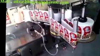 Double side sticker labeling machine , two side label applicator