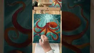 Learn to paint an octopus, capturing everything from its intricate tentacles to glowing light beams!