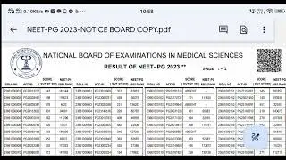NEET PG Result 2023 out today #neetpg2023resultout #neetpgresult#neetpg2023result #neetpglatestnews