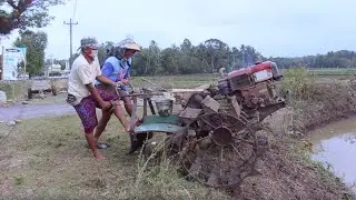 🔴WOW... !! TRAKTOR SAWAH ROTARI GUNAKAN BAN TAPAK LEBAR UNTUK BEKERJA