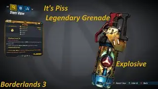 Borderlands 3: Capt Thunk & Sloth rare spawn enemy. Rare drop Legendary grenade mode It's Piss...