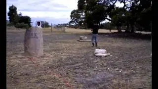 Moving a stone block