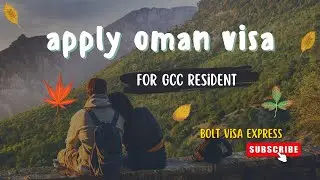 How To Apply Online Oman Tourist | Visit Visa | Bolt Visa Express