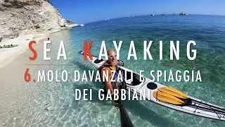 4K 🔴 Sea Kayaking 🔴 6. Molo Davanzali e spiaggia dei Gabbiani 🔴 Day 1 🔴 29.7.2022
