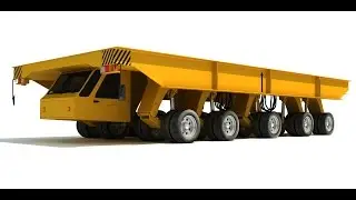 Shipyard Transporter Vehicle 3D Model