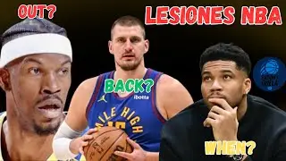 Estado REAL de las lesiones: Jokic ya cerca, Giannis sin fecha y Butler FUERA del año