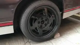 Plasti Dip Black Corvette Sawblade Rims Wheels Saw Blades Plastidip