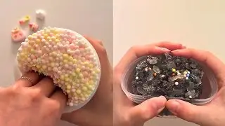 🧼 Cup Slime Satisfy Show 💖 Spongy Pops, Color Bursts & Smooth Folds 💫