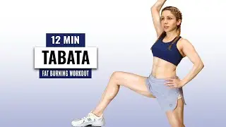 12 Min Tabata HIIT Workout | Full Body Fat Burning | No Equipment