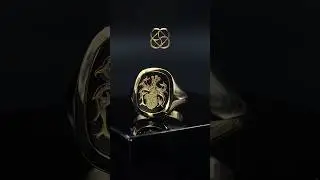 Wappenring | Gelbgold | Onyx