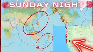 Big Earthquake uptick this evening. Cascadia Tremor counts elevated at Southern End. Sunday Night.
