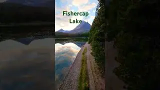 Evening on Fishercap Lake in Glacier National Park.  #glaciernationalpark #mountains #nature