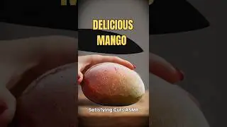 Frozen Mango Cutting 🥭✨ Super Satisfying ASMR That Breathes Magic Mist #asmrsounds #shorts
