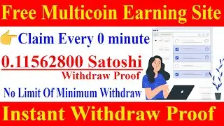 Free Multicoin Earning Site on single plateform | Instant Withdraw Proof | Zero Invest |Trusted site