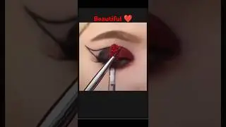 Red smokey eye makeup| eye makeup with red dress #redeyemakeup #smokeyeyemakeup #reddressmakeup