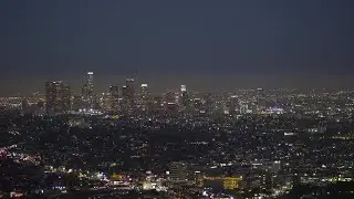 LA At Night Stock Video