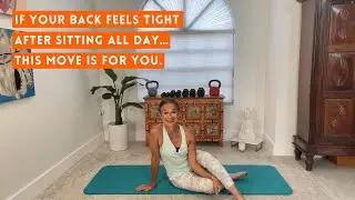 If your back feels tight after sitting all day… this move is for you.