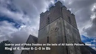 Extract of a quarter peal of Pinks Doubles on the bells of All Saints Petham, Kent 6cwt in Bb