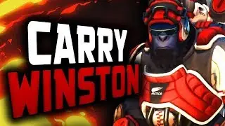 Pro Winston Gameplay - Numlocked! 4266 SR [ OVERWATCH SEASON 13 TOP 500 ]