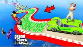 SHINCHAN AND FRANKLIN FOUND A TUNNEL AND WENT TO SPACE FOR PARKOUR CHALLENGE GTA 5 