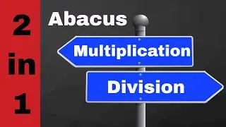 #AbacusTutorial | 2 in 1 | 2D X 1D | 3D &divide; 1D | 200 Practice sums | #AbacusForKids