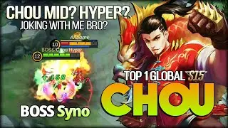 Mid Lane Hyper? 100% Perfect Skill Control. Chou Hyper a.k.a Syno Top 1 Global Chou S15 - MLBB